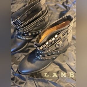 L.A.M.B. Leather Ankle Boots